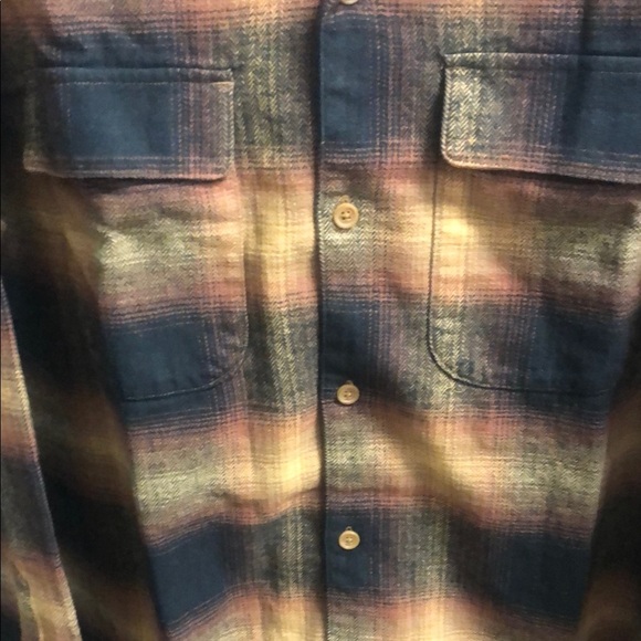Lucky Brand Plaid Shirt Jacket - Black and Tan - Picture 5 of 6